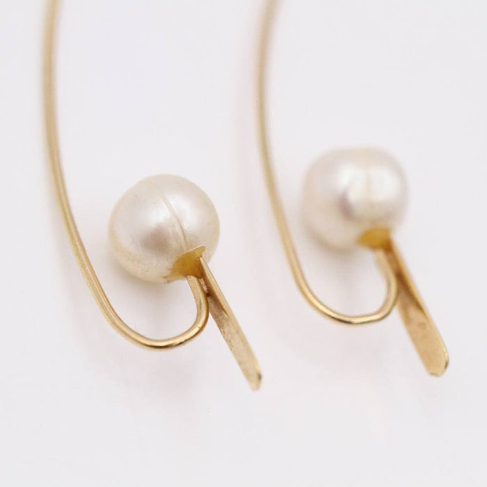 Boucles d'oreilles Boucles d'oreilles en or avec perles 58 Facettes E358958O