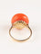 Bague Bague en or jaune et corail 58 Facettes