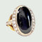 Bague 54 Bague Art Déco Or jaune Diamants Onyx 58 Facettes