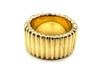 54 CARTIER ring. Golden Helmet collection, vintage yellow gold and diamond ring 58 Facettes