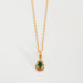 Green Agate Necklace Yellow Gold 58 Facettes