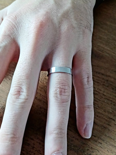 Bague 47.5 Alliance or blanc 58 Facettes