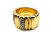 CARTIER ring. Golden Helmet collection, vintage yellow gold and diamond ring 58 Facettes