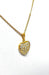 Pendant Chain and heart pendant in yellow gold and diamonds 58 Facettes
