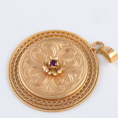 Pendentif Pendentif Arabesques Rubis 58 Facettes JE37