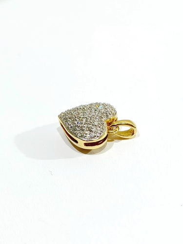 Pendentif Pendentif cœur Or jaune Diamants 58 Facettes