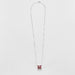 Necklace Necklace White gold Ruby Diamond 58 Facettes