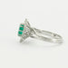 Ring 54 Marguerite Emerald Diamond Ring 58 Facettes EL2-119