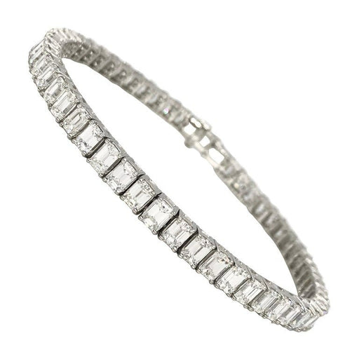 Bracelet Bracelet Tennis Diamants Platine 58 Facettes