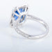Ring 54 Unheated Kashmir Sapphire Ring 4,11cts 58 Facettes 110422