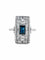 Bague 50.5 Bague Ancienne Or Blanc Platine Saphir Diamants Circa 1910 58 Facettes