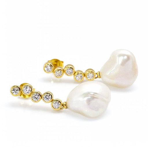 Boucles d'oreilles Boucles d'oreilles STILL avec perles et diamants 58 Facettes D360288JE