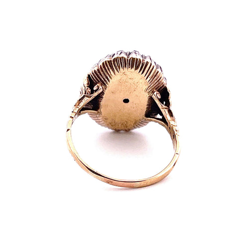 Bague Bague or argent turquoise diamants 58 Facettes