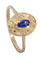 Bague 54 Bague marguerite saphir et diamants 58 Facettes 079361