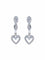 Boucles d'oreilles Boucle d'oreilles Or Blanc Coeurs Diamants 58 Facettes