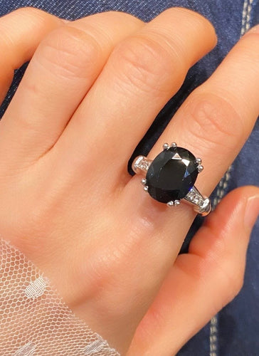 Bague 55 Bague 2 Ors Saphir Diamants 58 Facettes