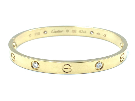 CARTIER bracelet - Love bracelet in yellow gold, diamonds 58 Facettes