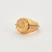 Ring 50 Retro Ring Yellow Gold Citrine 58 Facettes 240442
