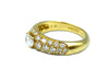 Ring 52 BOUCHERON. Vintage yellow gold and diamond ring 58 Facettes