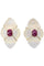 Boucles d'oreilles BOUCLES D'OREILLES RUBIS ET CRISTAL 58 Facettes 070091