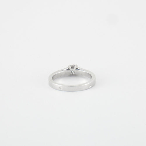 Bague 52 Bague solitaire Or blanc Diamants 0.50ct 58 Facettes