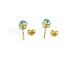 Boucles d'oreilles Paire de boucles d'oreilles or et topaze bleue 58 Facettes