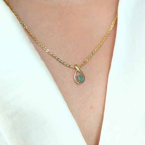 Pendentif Pendentif or jaune et émeraude 58 Facettes 27242