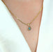 Pendant Yellow gold and emerald pendant 58 Facettes 27242