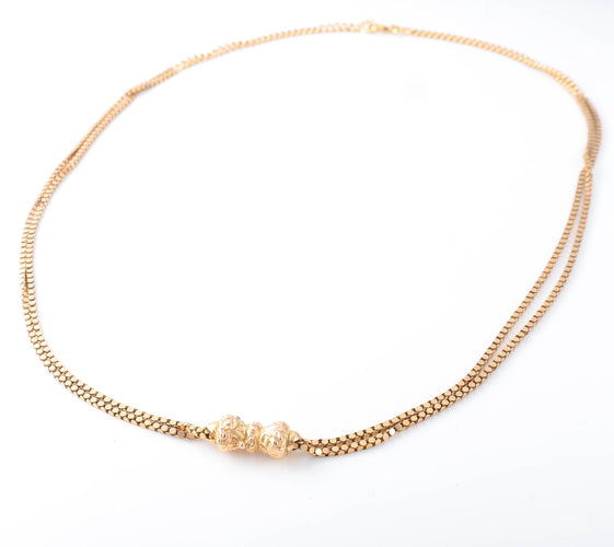 Collier Collier vintage breloque or jaune 58 Facettes 2724