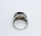 Ring White gold ring with quartz and diamond chips 58 Facettes 20400000447