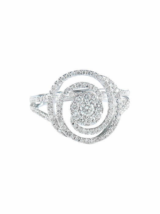 Bague 52 Bague Tourbillon Diamants 58 Facettes