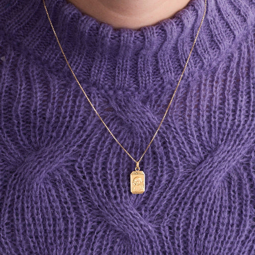 Pendentif Médaille ancienne ange Raphaël 58 Facettes