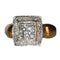 Bague 57 Bague carrée, pavage diamants 58 Facettes 517