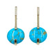 Roberto Coin earrings. Gold and turquoise earrings 58 Facettes