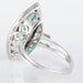 Ring 53 Marquise Ring Emeralds Diamonds 58 Facettes 8392