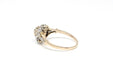 Ring 54 Art deco style gold ring with diamonds 58 Facettes