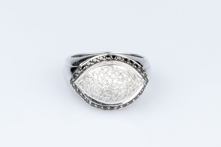 Bague Bague diamants en or blanc 58 Facettes 111-42837-33