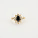 Ring 57 Marguerite Sapphire Diamond Ring 58 Facettes 230434
