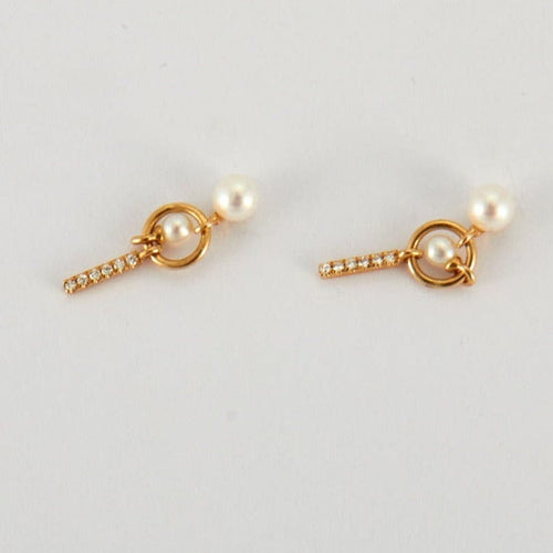 Boucles d'oreilles Boucles d'oreilles diamants & perle 58 Facettes