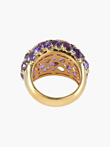 Bague 52 Bague Boule Améthystes 58 Facettes