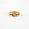 Bague Bague en Or jaune, diamants & saphirs 58 Facettes