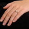 Bague 56.5 Bague Or blanc Perle de culture 58 Facettes