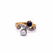 Ring “Me and You” Sapphire and Diamond Ring 19th century 58 Facettes