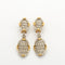 Boucles d'oreilles Pendants d'oreilles Ovales pavage Diamants 58 Facettes
