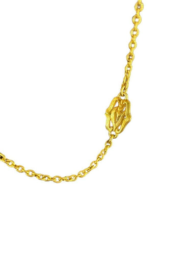 Collier Chaine Art Nouveau émaillée 58 Facettes