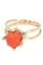 Bague Bague en or jaune perle de corail 58 Facettes 062301