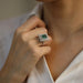 Ring 56 Vintage Emerald Diamond Ring 58 Facettes