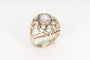 Bague 54 Bague  ancienne dôme diamants 58 Facettes