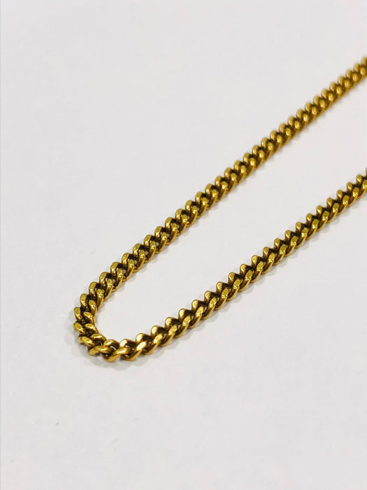 Collier Chaine or jaune 18k maille gourmette 58 Facettes
