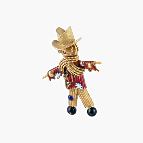 Broche Broche Epouvantail 58 Facettes